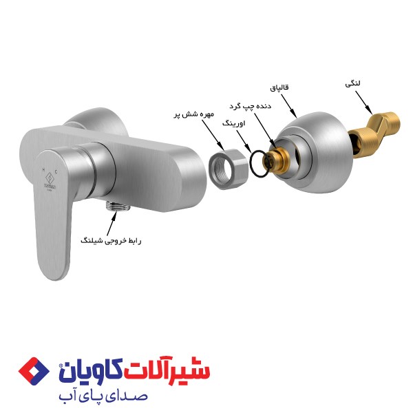راهنمای تعمیر شیر اهرمی دستشویی (توالت)